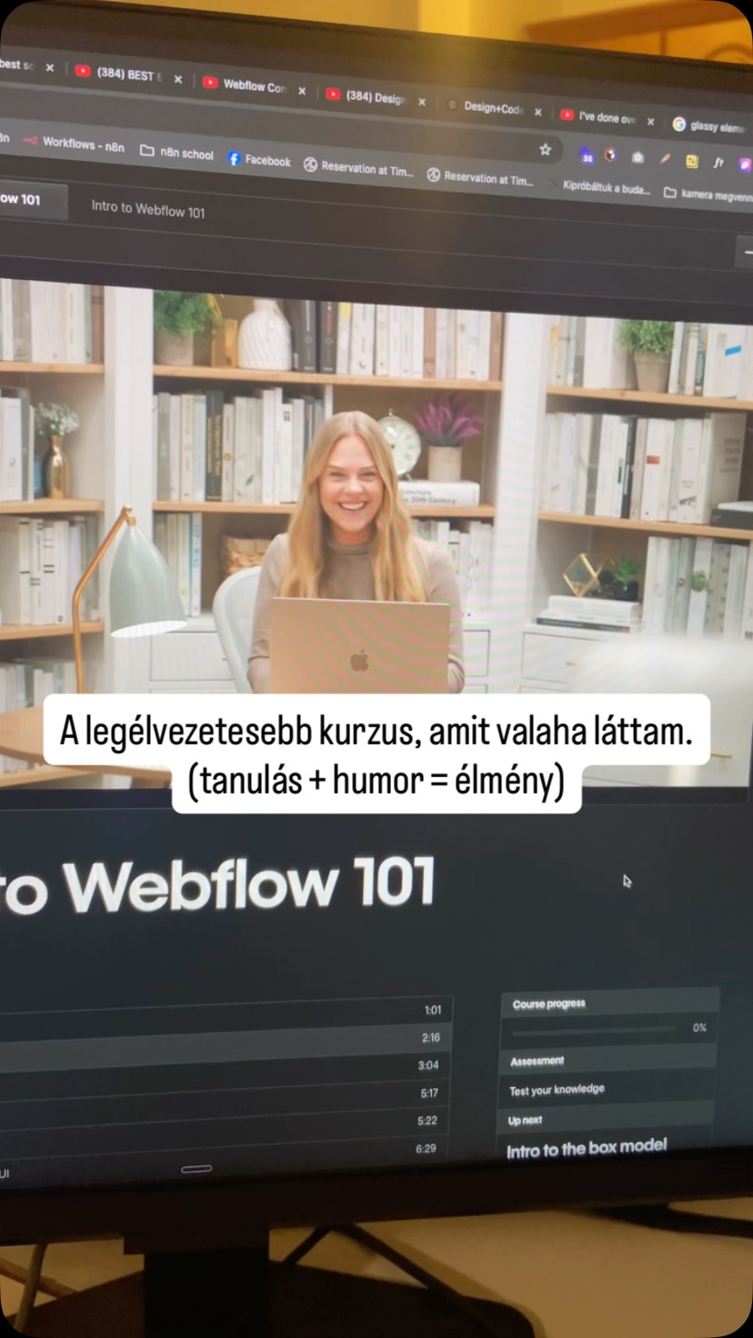 #webflow #weboldalkeszites #weboldalkészítés #onlinemarketing #onlinevállalkozás #onlinetanfolyam